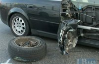 В Киеве на Петровке Audi протаранил маршрутку
