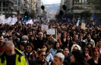 У всій Греції відбулися протести через наймасштабнішу залізничну катастрофу у країні