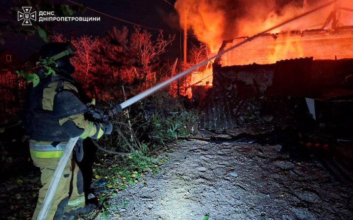 Росіяни вночі атакували п'ять районів Дніпропетровської області. Є потерпілі 
