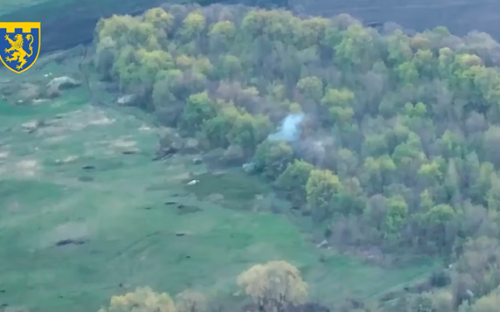 Військові показали, як знищили мінометний розрахунок росіян 