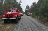 Тліючі пеньки і дерева у Чорнобильській зоні продовжують гасити пів тисячі людей