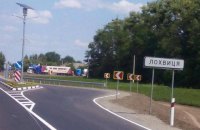 На въезде в Лохвицу оборудовали первый в Украине комплекс принудительного снижения скорости