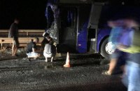Под Одессой рейсовый автобус столкнулся с бетономешалкой