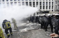 В Брюсселе 10 тысяч бюджетников вышли на акцию протеста