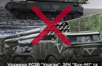 Оборонці уразили російські "Ураган" і "Бук-М1"