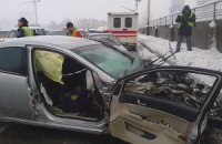 Двоє нацгвардійців отримали поранення в ДТП на Броварському проспекті в Києві