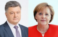 Порошенко поговорив із Меркель напередодні переговорів у нормандському форматі