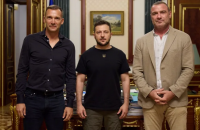 Зеленський зустрівся з Андрієм Шевченком і американським актором Лієвом Шрайбером