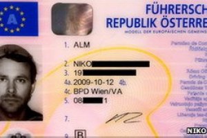 Австриец сфотографировался на права с дуршлагом на голове