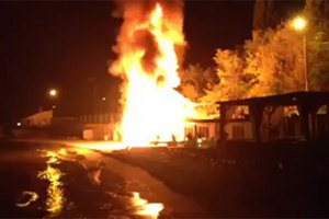 В Одессе горел завод