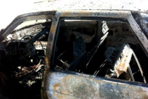 На трассе Самбор-Дрогобыч взорвался припаркованный на обочине автомобиль