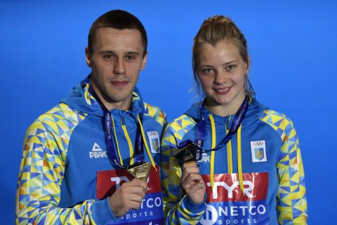 Украинцы Колодий и Лыскун завоевали "золото" объединенного чемпионата Европы в прыжках в воду