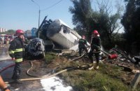 У Тернополі перекинувся бензовоз, його водій загинув