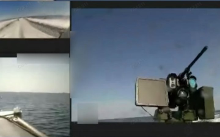У ВМС показали, як морський дрон Sargan 3000 збив російський Shahed 