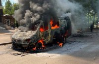 У Краматорську ворожий дрон атакував автомобіль аварійної бригади