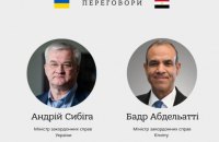Сибіга обговорив з очільником МЗС Єгипту безпекову ситуацію у Чорному морі