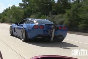 Безумный разгон Corvette мощностью в 1500 л.с. зафиксировали на видео