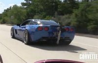 Безумный разгон Corvette мощностью в 1500 л.с. зафиксировали на видео