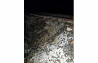 В Черновицкой области под железнодорожными путями снова образовался провал - на том же месте, где и в прошлый раз