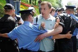Активистам не дали подобраться к стадиону