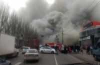 В Одесі горить відділення "Нової пошти", меблевий цех і шиномонтаж