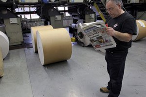 Во Франции бастуют типографии