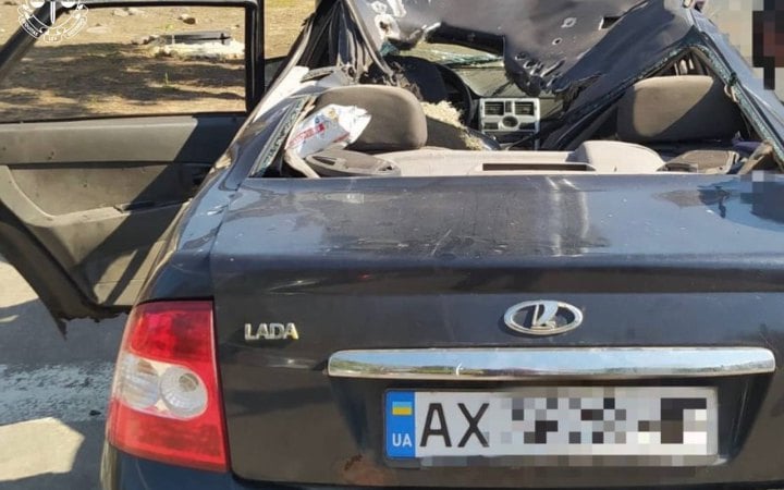 На Харківщині російський FPV-дрон атакував цивільне авто