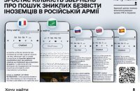 Зростає кількість звернень щодо пошуку іноземців, завербованих до лав російської армії
