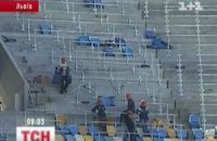 За день до открытия львовский стадион напоминает строительную площадку