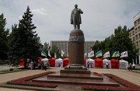 Оппозиционеры начали собираться на акцию в Донецке 