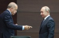 Ердоган обговорив із Путіним ситуацію навколо України