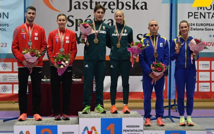 Молодіжна збірна України із сучасного п'ятиборства взяла бронзу на ЧЄ-2024