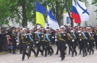 Российские военные отрепетировали парад в Севастополе