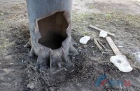 В оккупированном Луганске подорвали установленную пророссийскими байкерами "Звезду победы" 