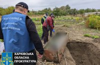 У селі на Харківщині ексгумовано тіло місцевого мешканця, розстріляного у спину окупантом, – Офіс генпрокурора