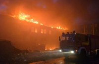 У Харкові масштабна пожежа через російський обстріл