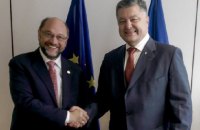 Порошенко в Брюсселе встретился с главой Европарламента