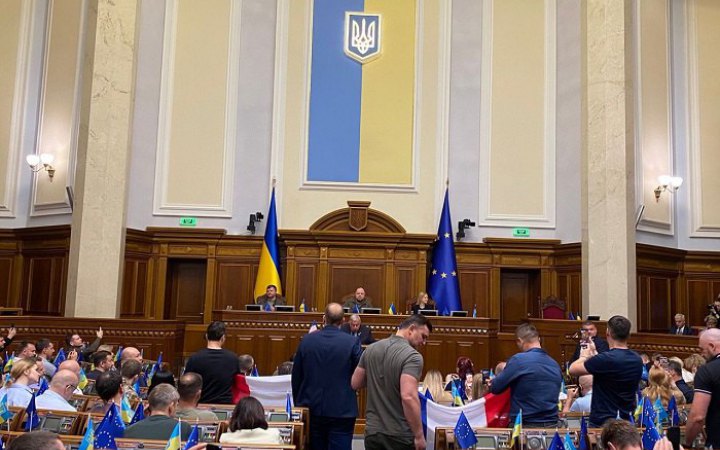 У ВР виступив голова Сенату Французької Республіки Жерар Ларше