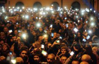 В Венгрии прошла акция протеста против налога на интернет