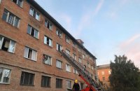 В результате пожара в общежитии Уманского университета садоводства пострадали семь человек