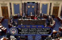 ​Сенат США визнав конституційним процес імпічменту Трампа