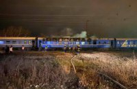 В Мариуполе горел вагон пассажирского поезда