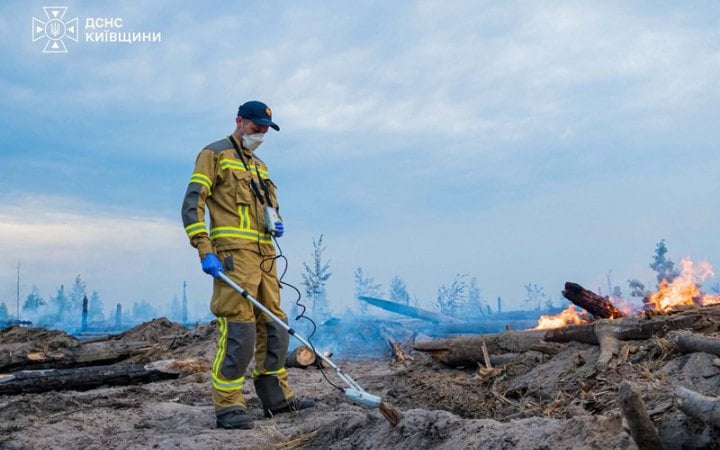У Чорнобильській зоні гасять пожежу лісової підстилки і валежнику