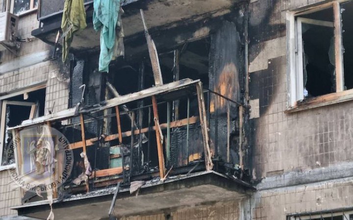 У Києві внаслідок падіння "шахеда" пошкоджено будинок і садок. Поранені 9 людей (оновлено)