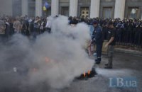 Во время столкновений под Радой два человека получили ожоги, - МВД