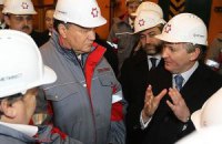 Янукович приехал на Енакиевский метзавод
