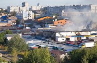 У Білій Церкві горів ринок