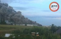 Пожар на птицефабрике под Васильковом потушили