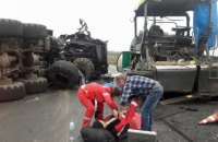 В Кировоградской области военный МАЗ въехал в бригаду дорожников (обновлено)