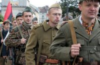 Участники марша УПА прошли колонной по центру Львова 
